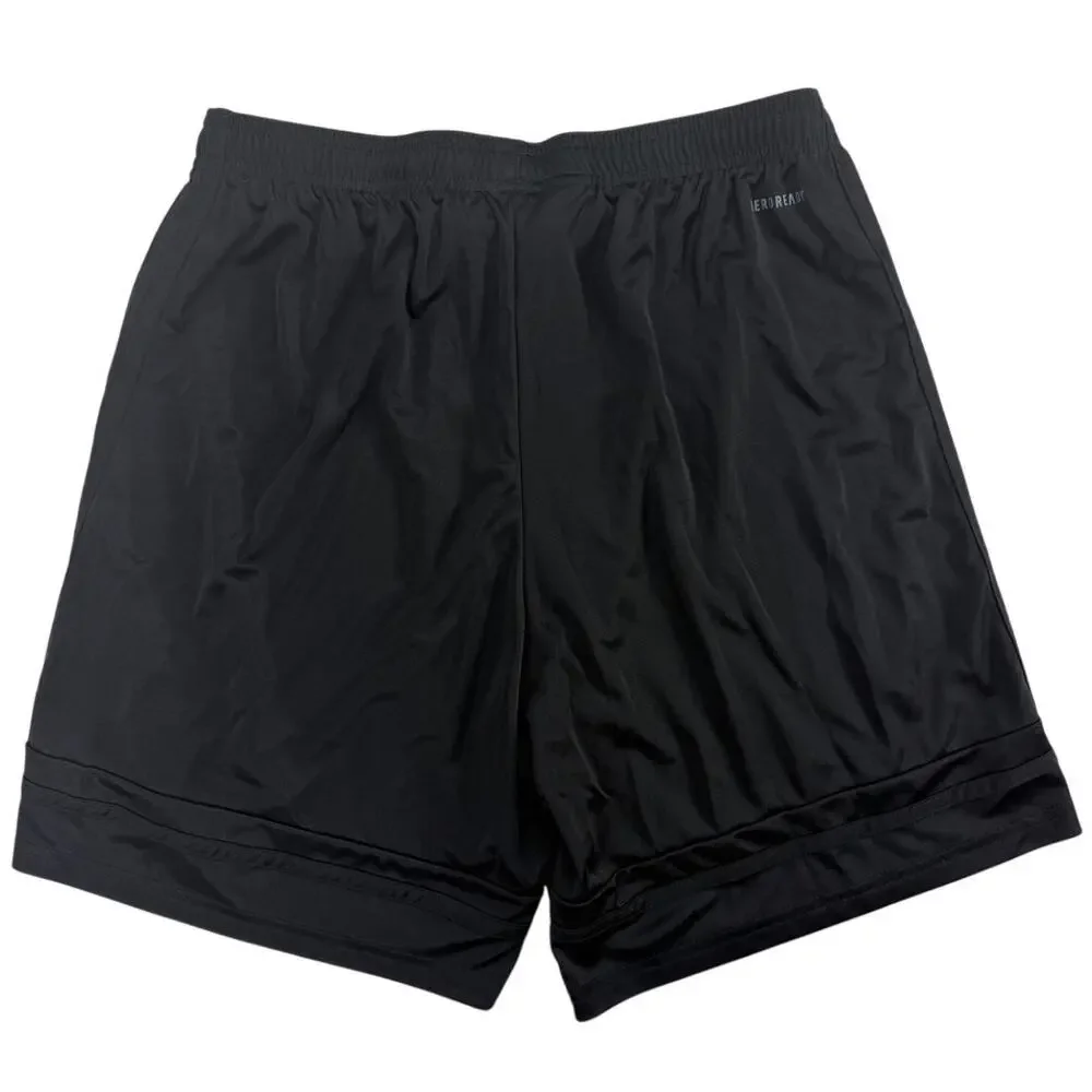 Adidas Men’s Medium Black Athletic Shorts Drawstring Waist Pockets